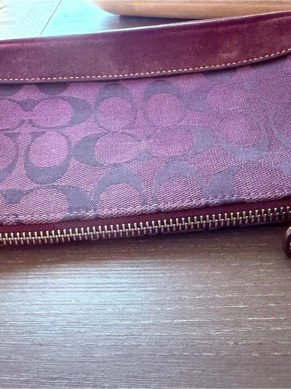 Vintage Y2K Coach Hampton Demi 6094 Purple Signature … - Gem